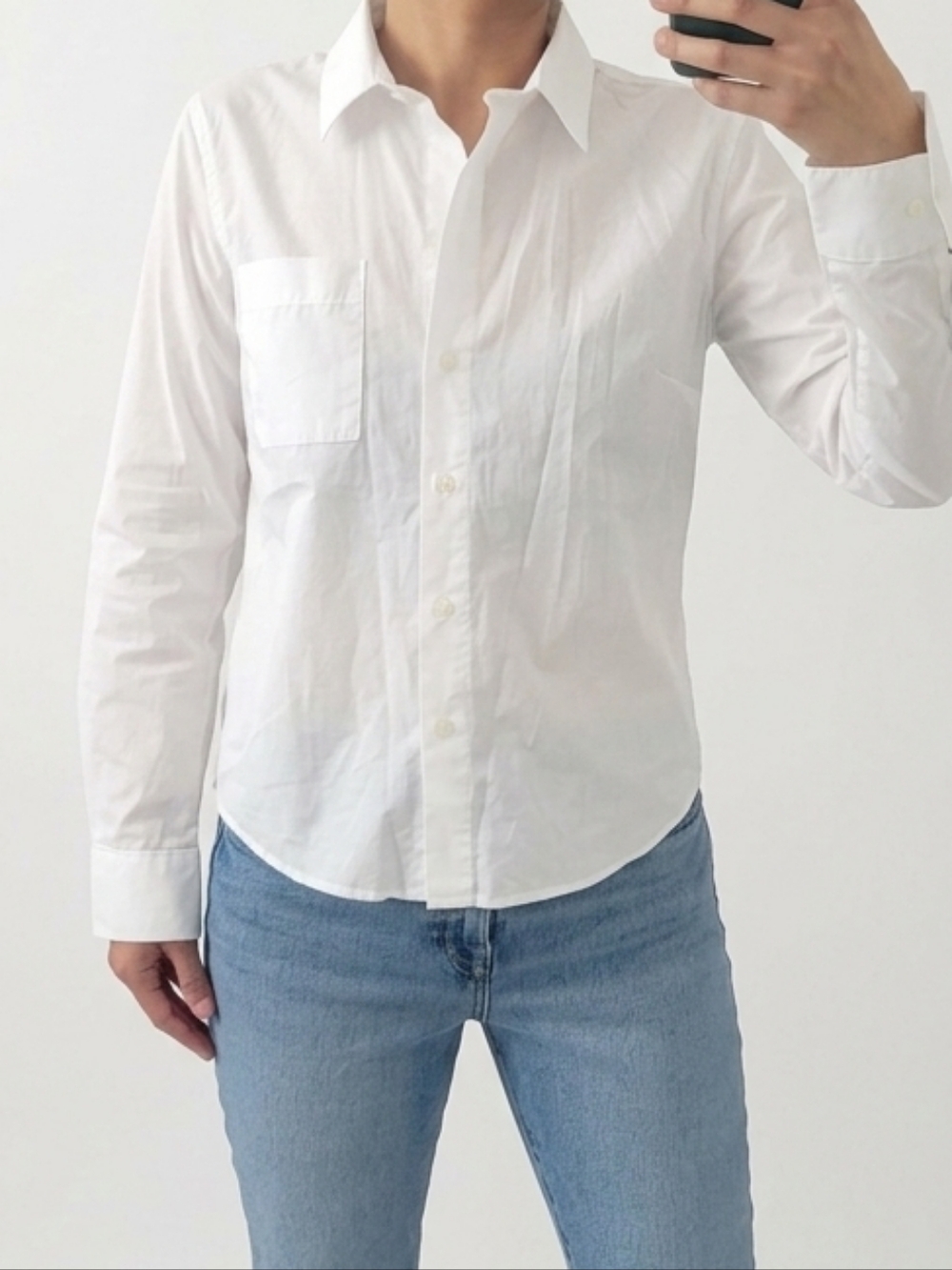 Topshop Classic White Button-Down Shirt